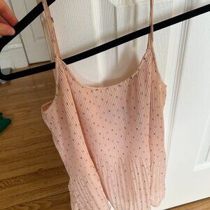 Abercrombie & Fitch pleated thin strap blouse with adjustable straps
